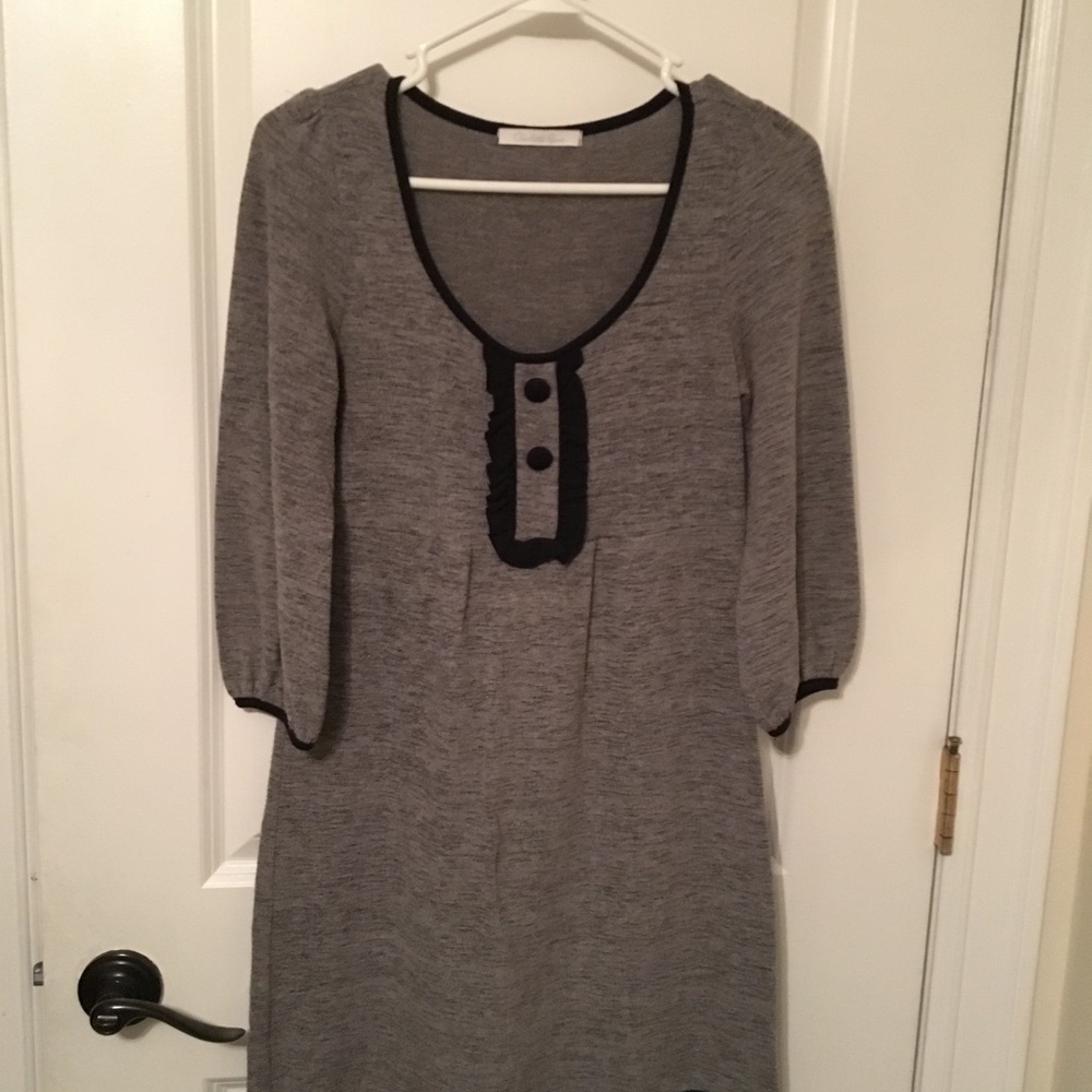 Black and gray dress
